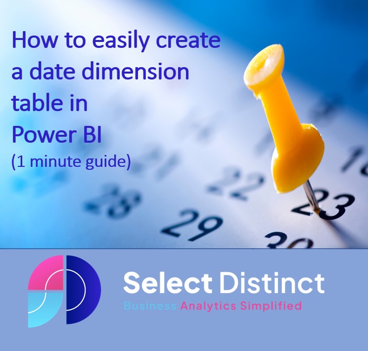 add a date dimension in power bi cover page showing a calendar