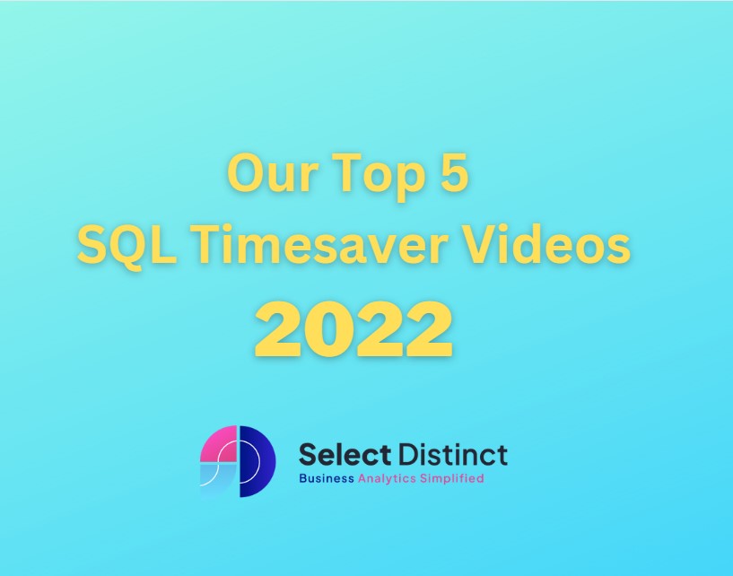 Top 5 SQL Timesavers videos for 2022 title screen