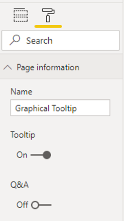 visual tooltips settings page