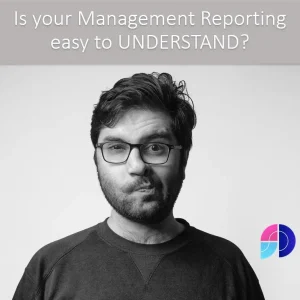 Management Reporting Understandability, a man looking confused