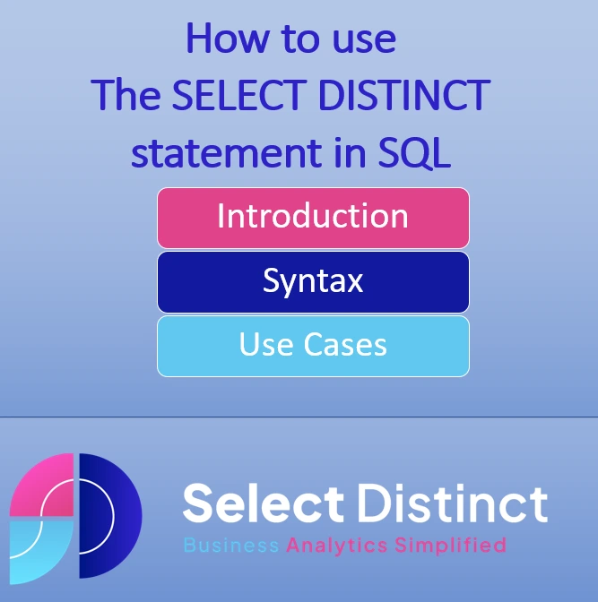 Select Distinct Statement, Introduction, Syntax and Use Cases