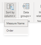 Sort measure name by the order field in toggle switch in Power BI