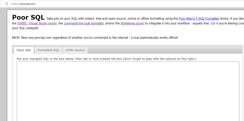 poorsql.com website