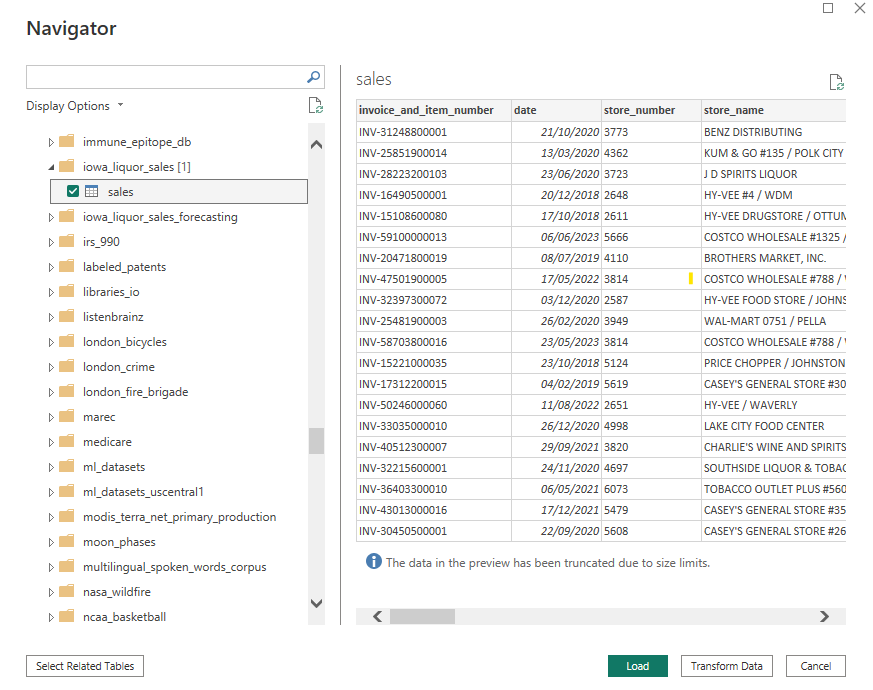 Connect Power BI to Google Big Query