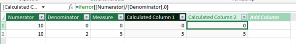 IFERROR in Power Pivot