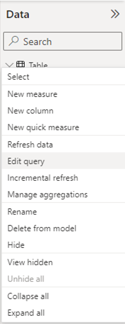 edit query in power bi