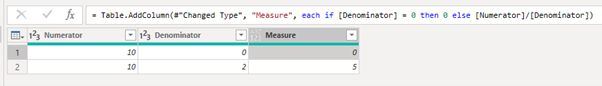 Updated DAX code in Power Query