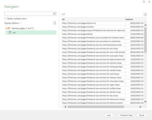 Loading XML files into excel using power query