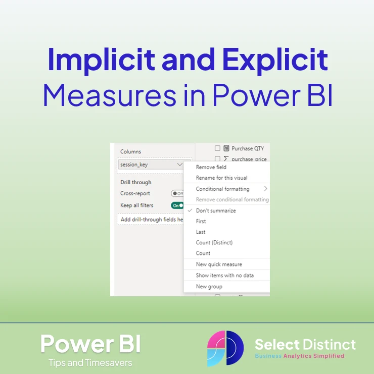 Implicit and Explicit Measures in Power BI