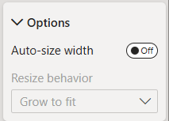 Auto size width toggle in Power BI
