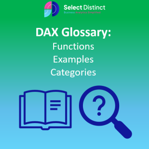 Dax Glossary Image: Functions, Examples, Categories