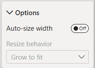 Auto size width toggle in Power BI