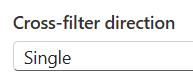 Cross Filter Direction