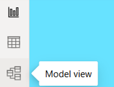 Screenshot of Model view in Power BI
