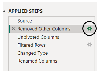 Remove other columns in Power BI
