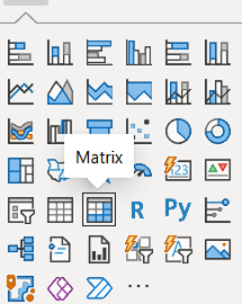 Matrix visual in Power BI