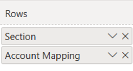 Adding the fields to the rows