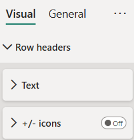 Visual formatting