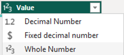 Set the data type to be a Whole Number